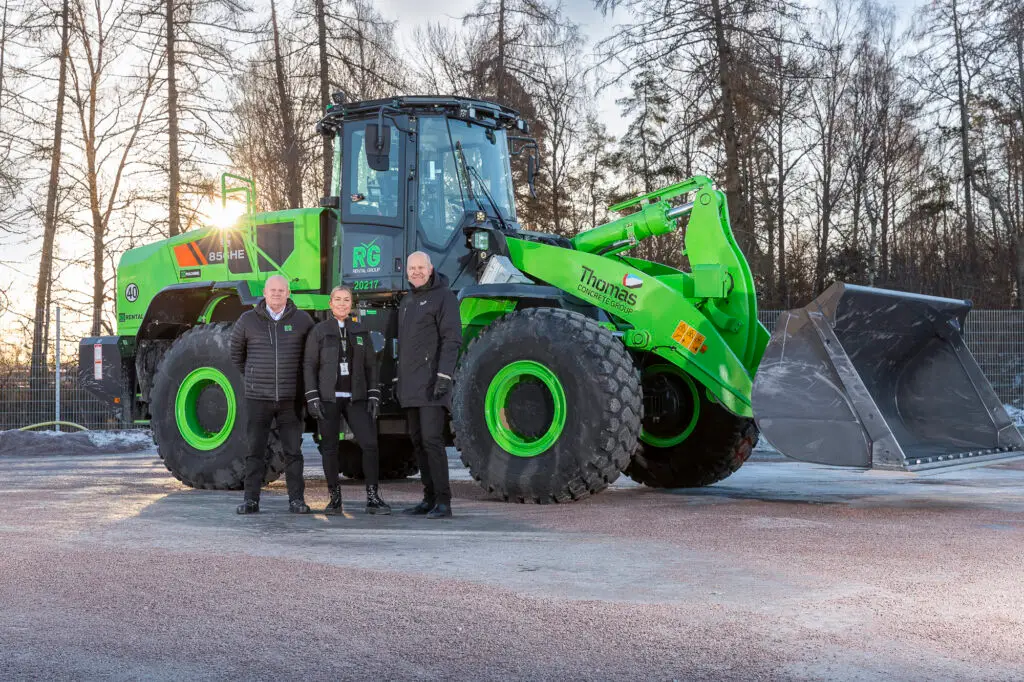 Först i Sverige med 100 % elektriska hjullastare